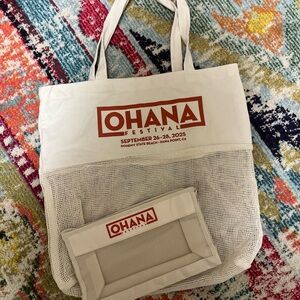 Ohana Festival 2025, Tote Bag and zipper pouch